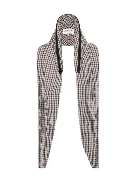 Maison Margiela zipped checked scarf