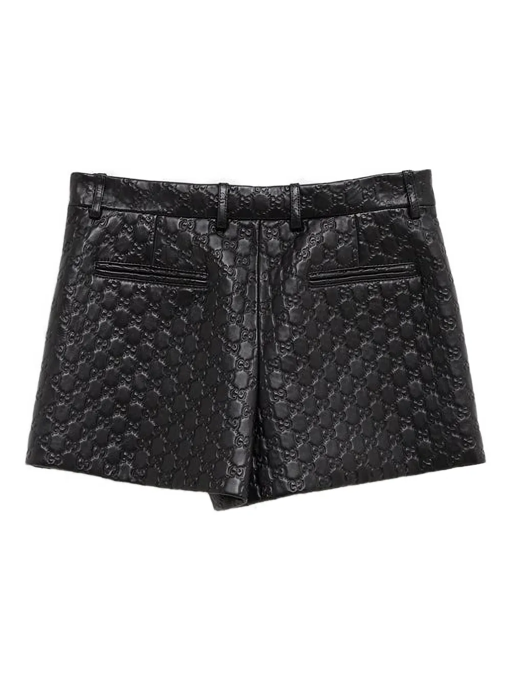 Gucci Shorts met GG-patroon Zwart
