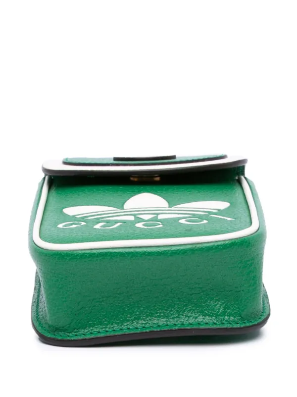 GUCCI adidas グリーンショルダーバッグ
