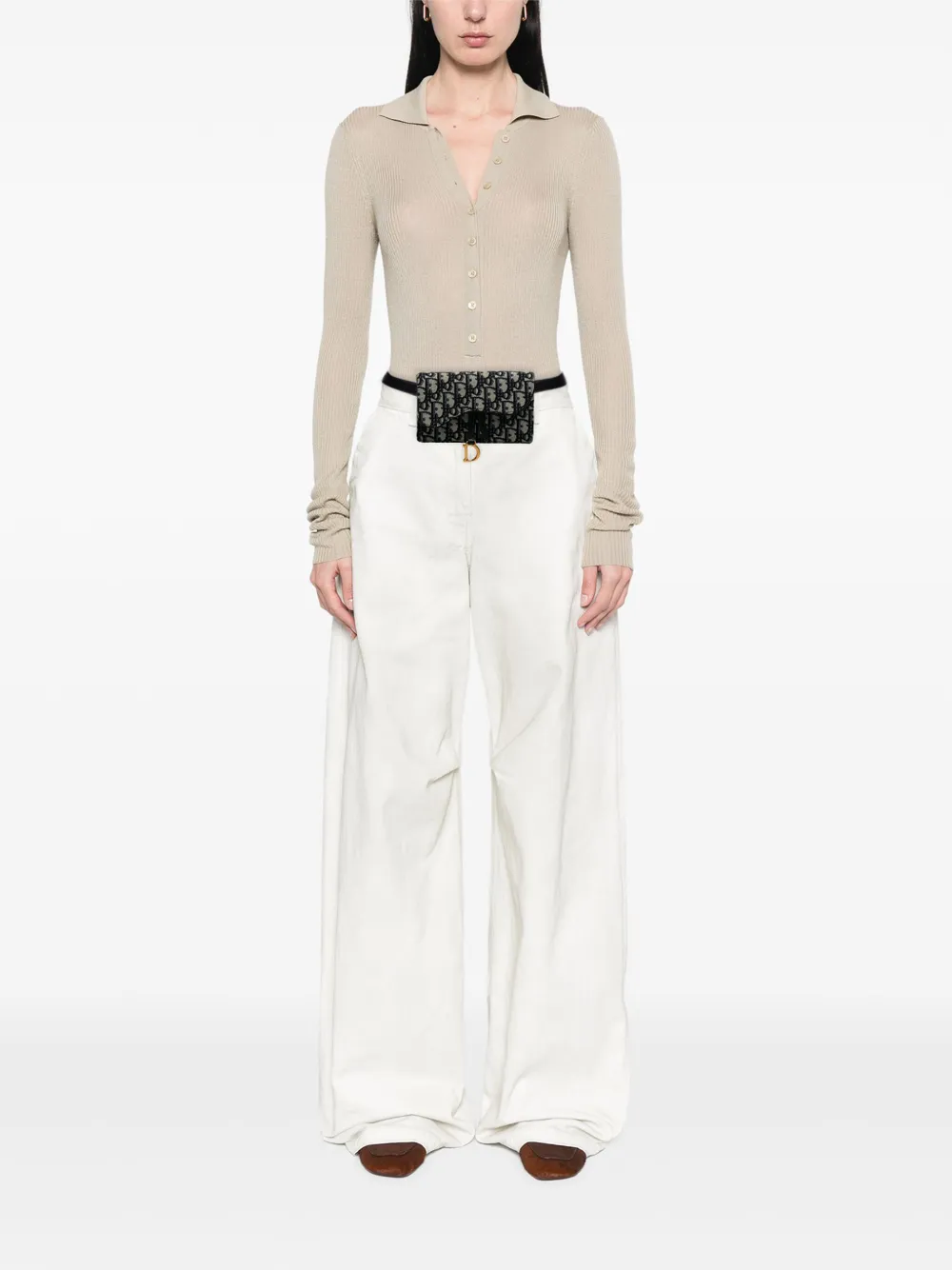 Christian Dior Pre-Owned 2019 Oblique Canvas Saddle belt bag | Pre-Owned | Image 2