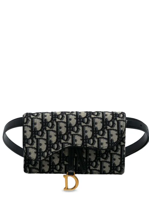 Christian Dior Pre-Owned 2019 Oblique Canvas Saddle belt bag