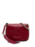 Gucci Pre-Owned 2016-2024 Small Patent Soho Chain Flap crossbody bag - Red