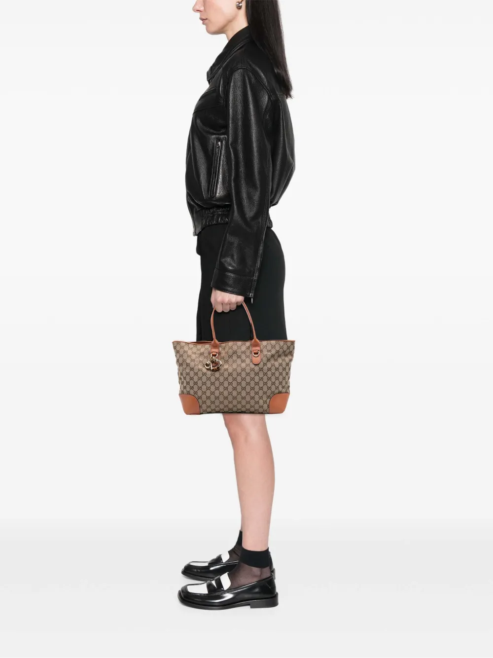 Gucci Pre-Owned 2016-2024 GG Canvas Heart Bit tote bag | Pre-Owned | Image 2