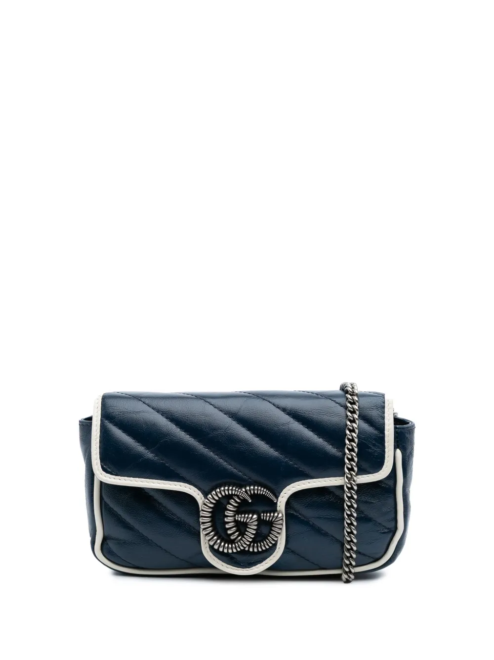 2016-2024 Mini GG Marmont Matelasse Leather Torchon Flap crossbody bag