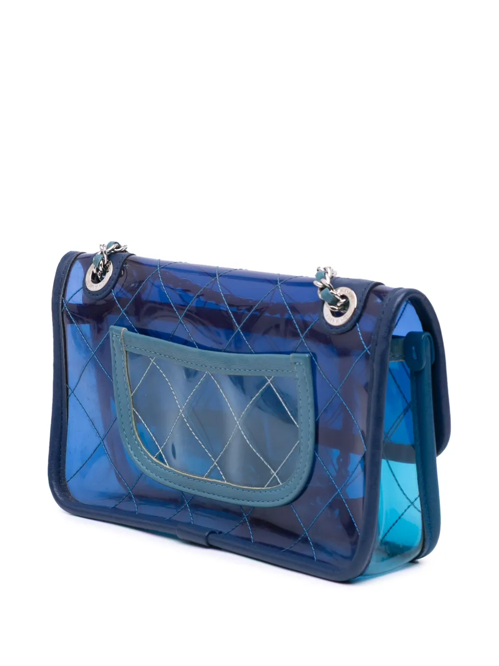 Pre-owned Chanel 2018-2019 Small Pvc And Lambskin Coco Splash Flap Shoulder Bag