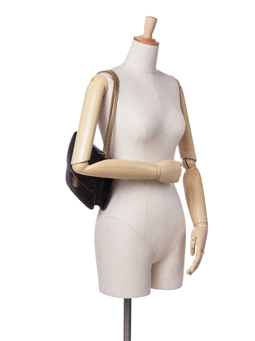 Saint Laurent Pre-Owned bolsa de hombro Tuc de piel con efecto de piel de cocodrilo 2020 | Estilos de archivo | Image 2