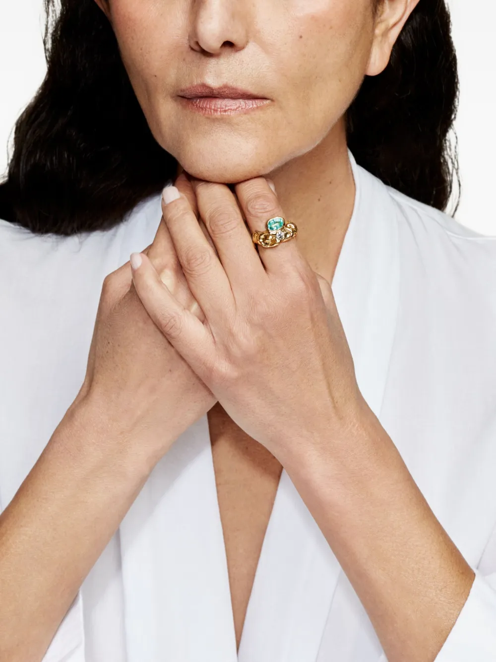 NADIA SHELBAYA 18K yellow gold Havstok Deluxe tourmaline and diamond ring | Image 2