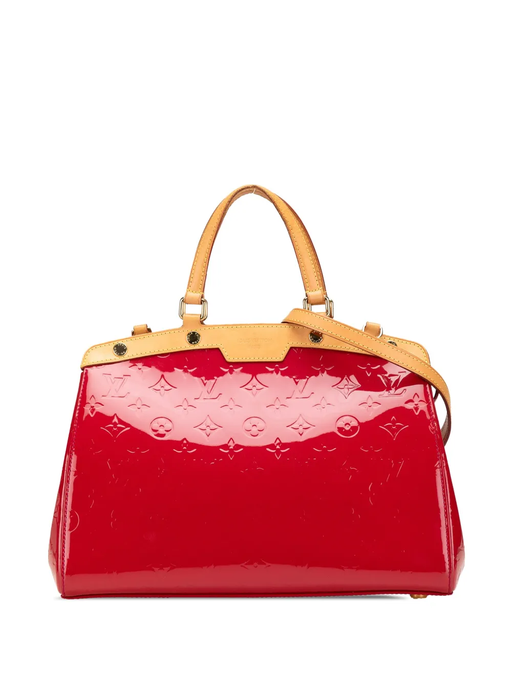 Pre-owned Louis Vuitton 2013 Monogram Vernis Brea Mm Satchel