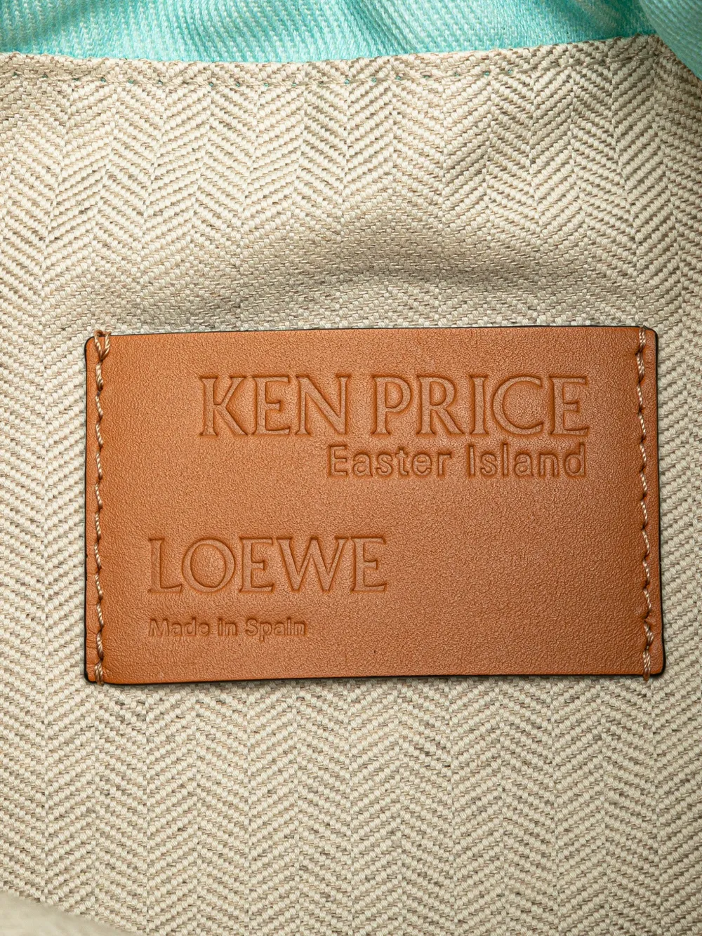Pre-owned Loewe 2020 Ken Price Easter Island Canvas Drawstring Pouch