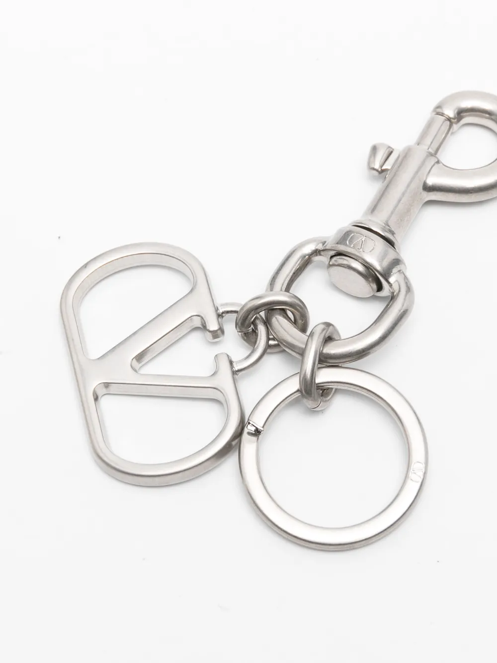 Valentino Garavani VLogo sleutelhanger Zilver