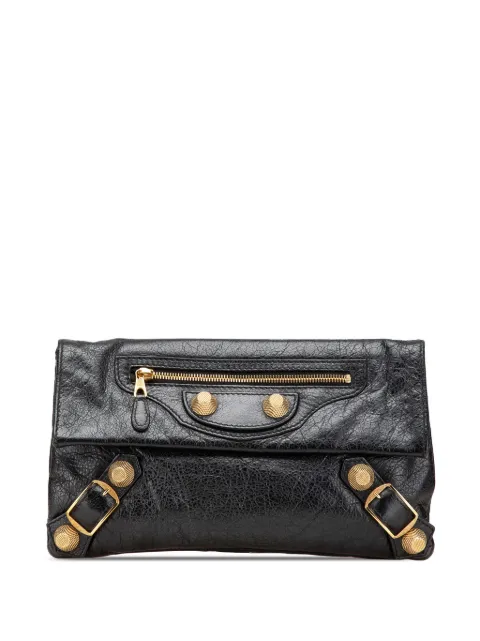 Balenciaga Pre-Owned 2010-2024 Lambskin Motocross Giant 21 Envelope clutch bag