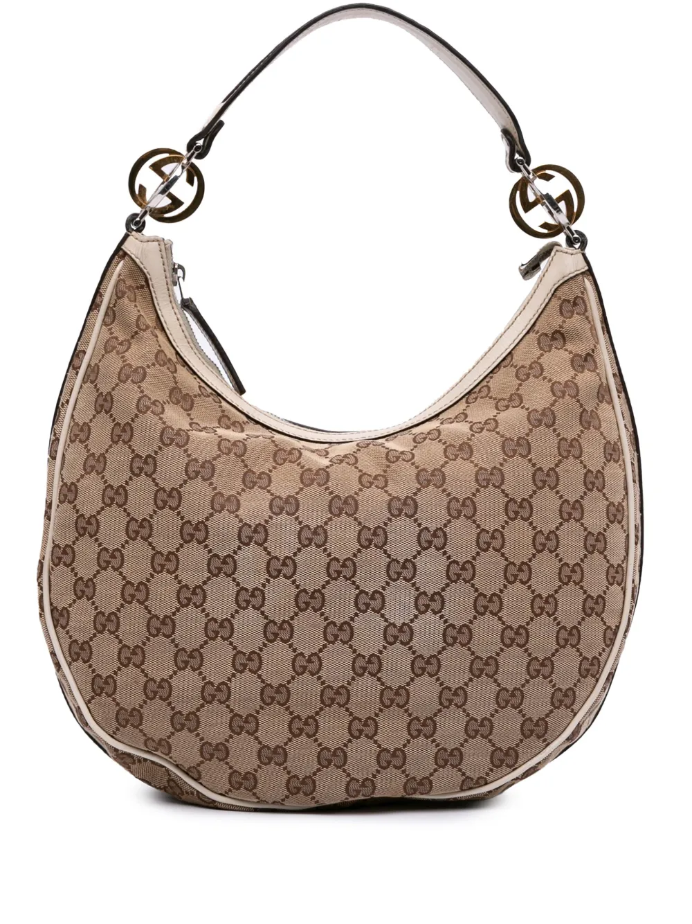 Gucci Pre-Owned 2016-2024 GG Canvas Twins hobo bag | Brown | Image 1