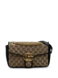 Gucci Pre-Owned 2016-2024 Small GG Marmont Matelasse Canvas Flap crossbody bag - Brown