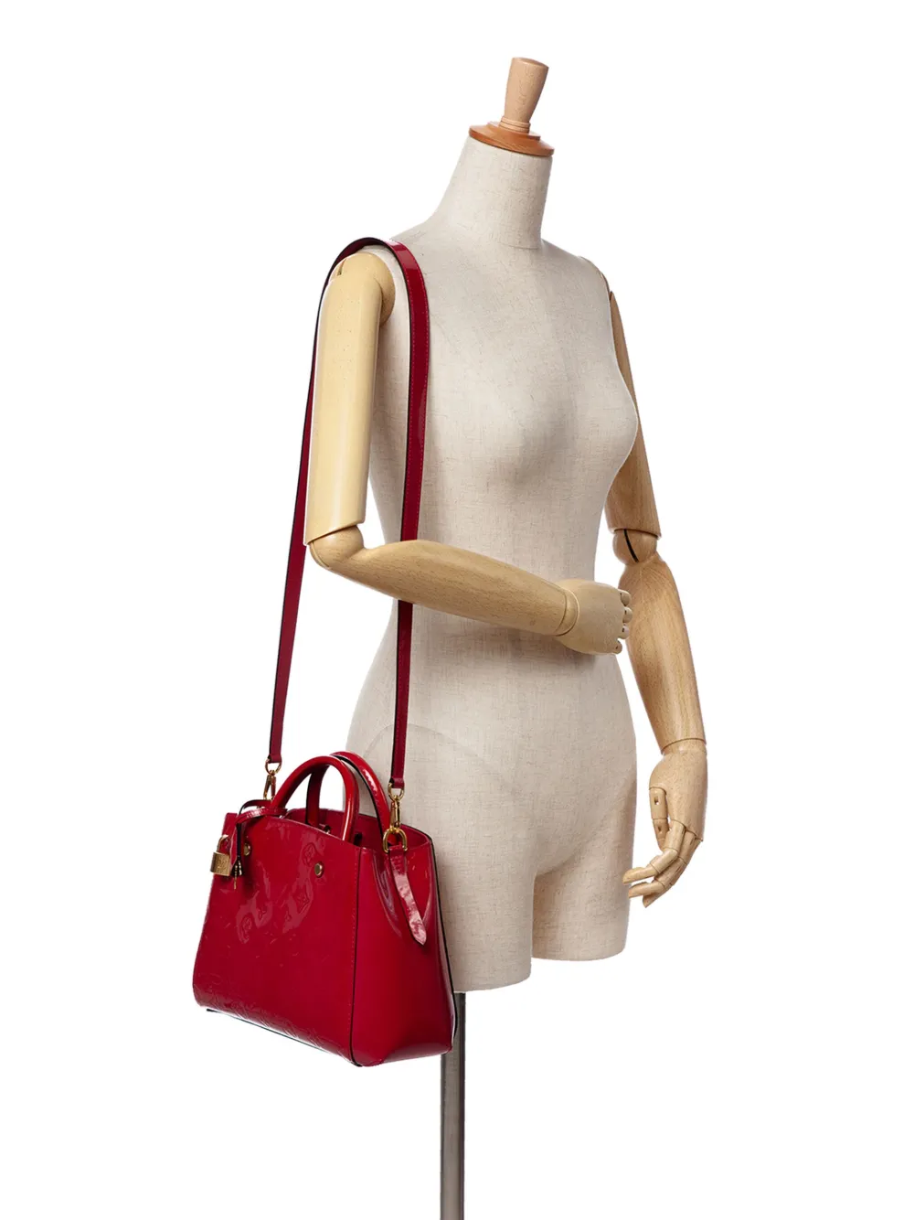Pre-owned Louis Vuitton 2015 Monogram Vernis Montaigne Bb Satchel