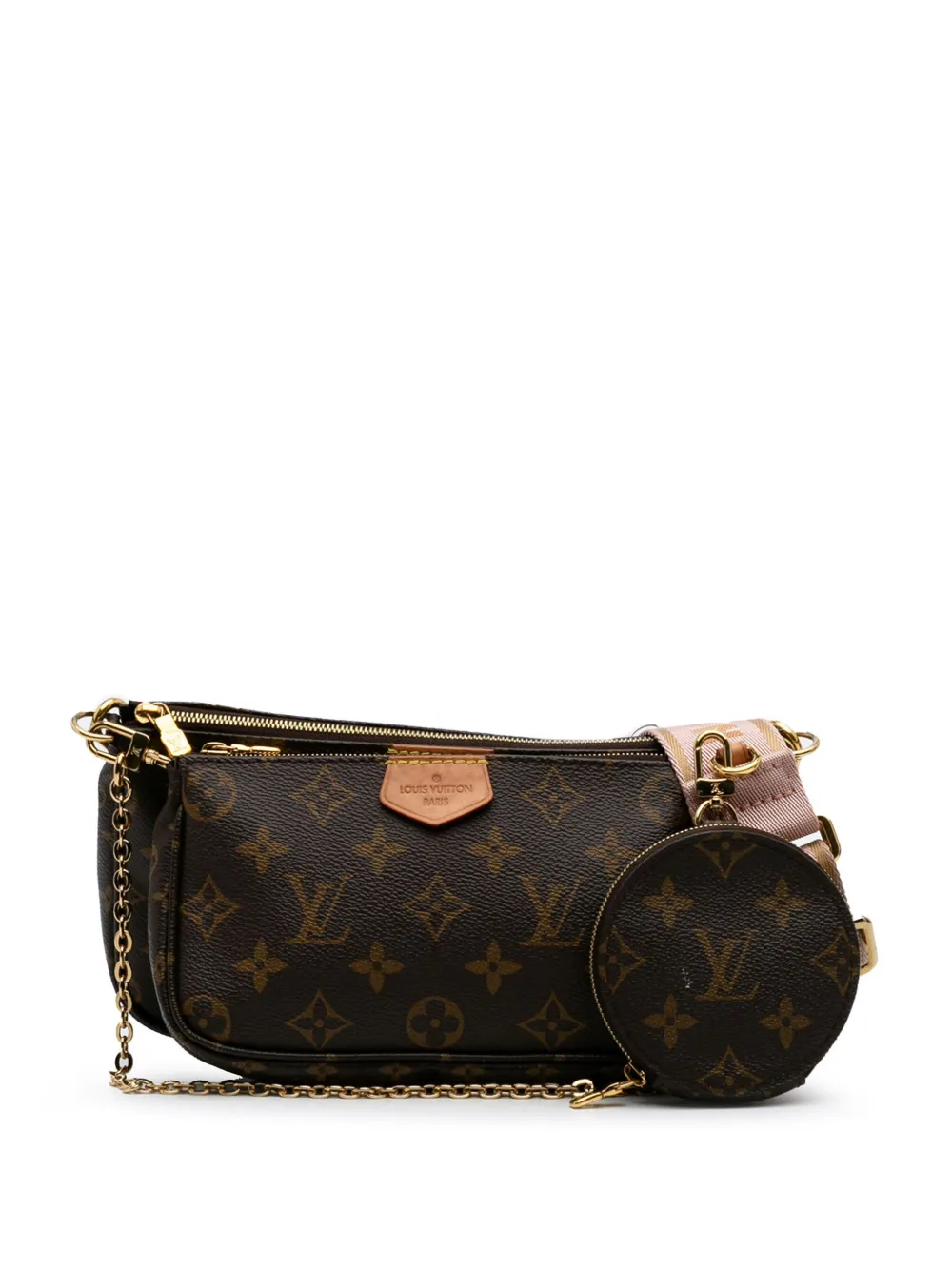 Pre-owned Louis Vuitton 2021-2025 Monogram Multi Pochette Accessoires Satchel