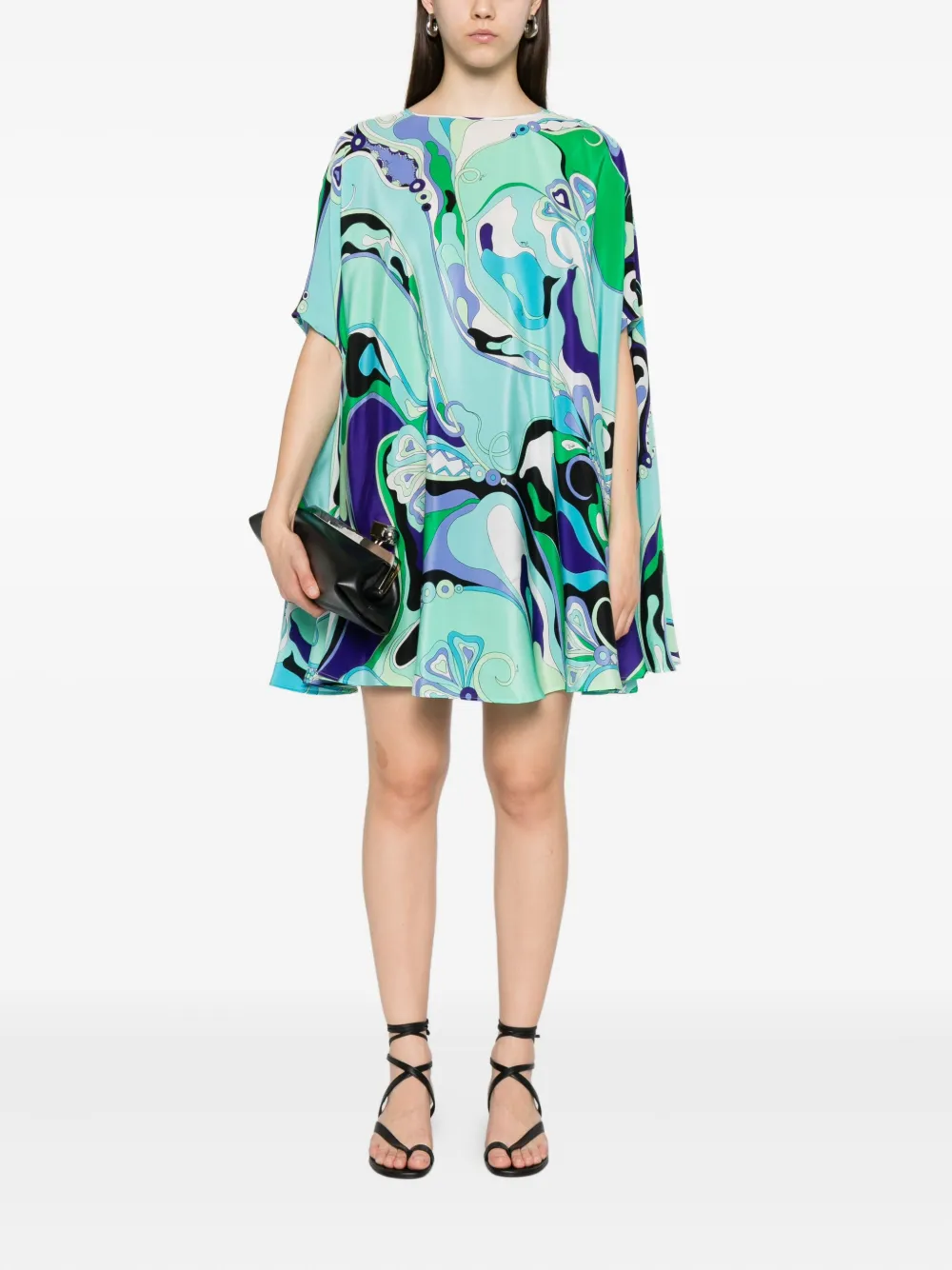 PUCCI Orchidee-print silk dress | Day Dresses | Image 2