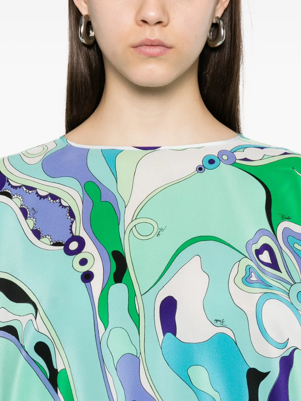 PUCCI Mini-jurk met print Groen