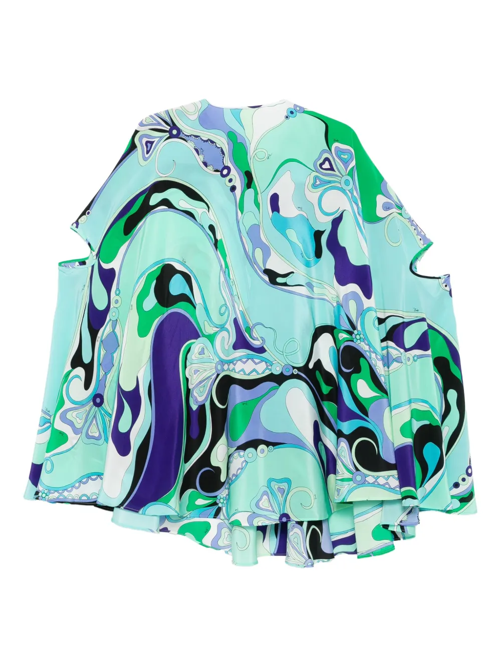 PUCCI Orchidee-print silk dress | Green | Image 1