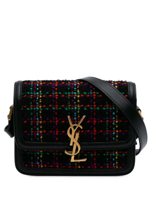 Saint Laurent Pre-Owned 2021 Small Tweed Solferino crossbody bag