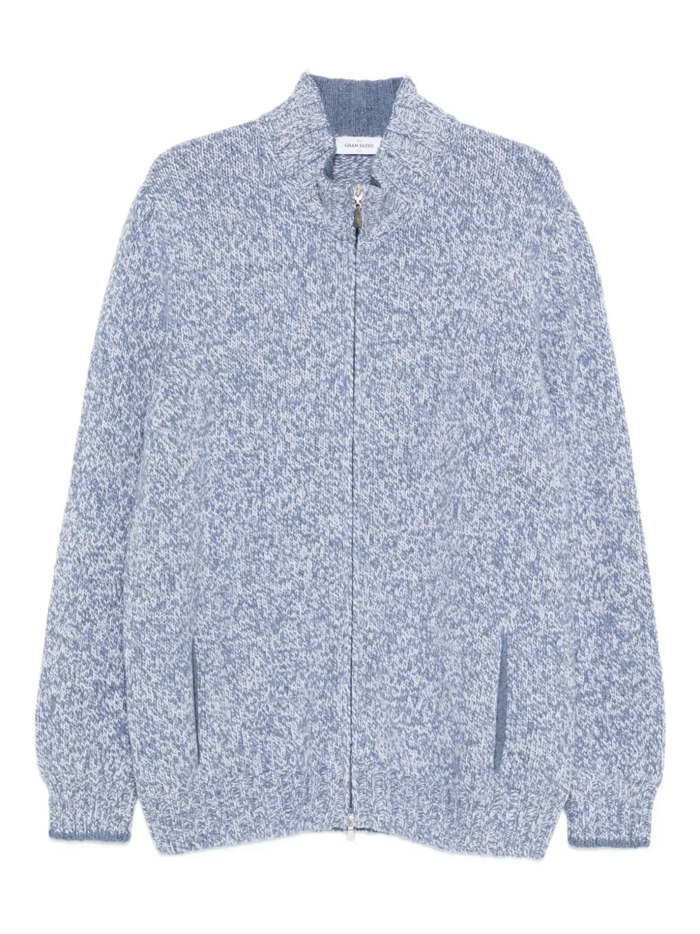 Gran Sasso ウール カーディガン - ブルー Gran Sasso ウール カーディガン - ブルー