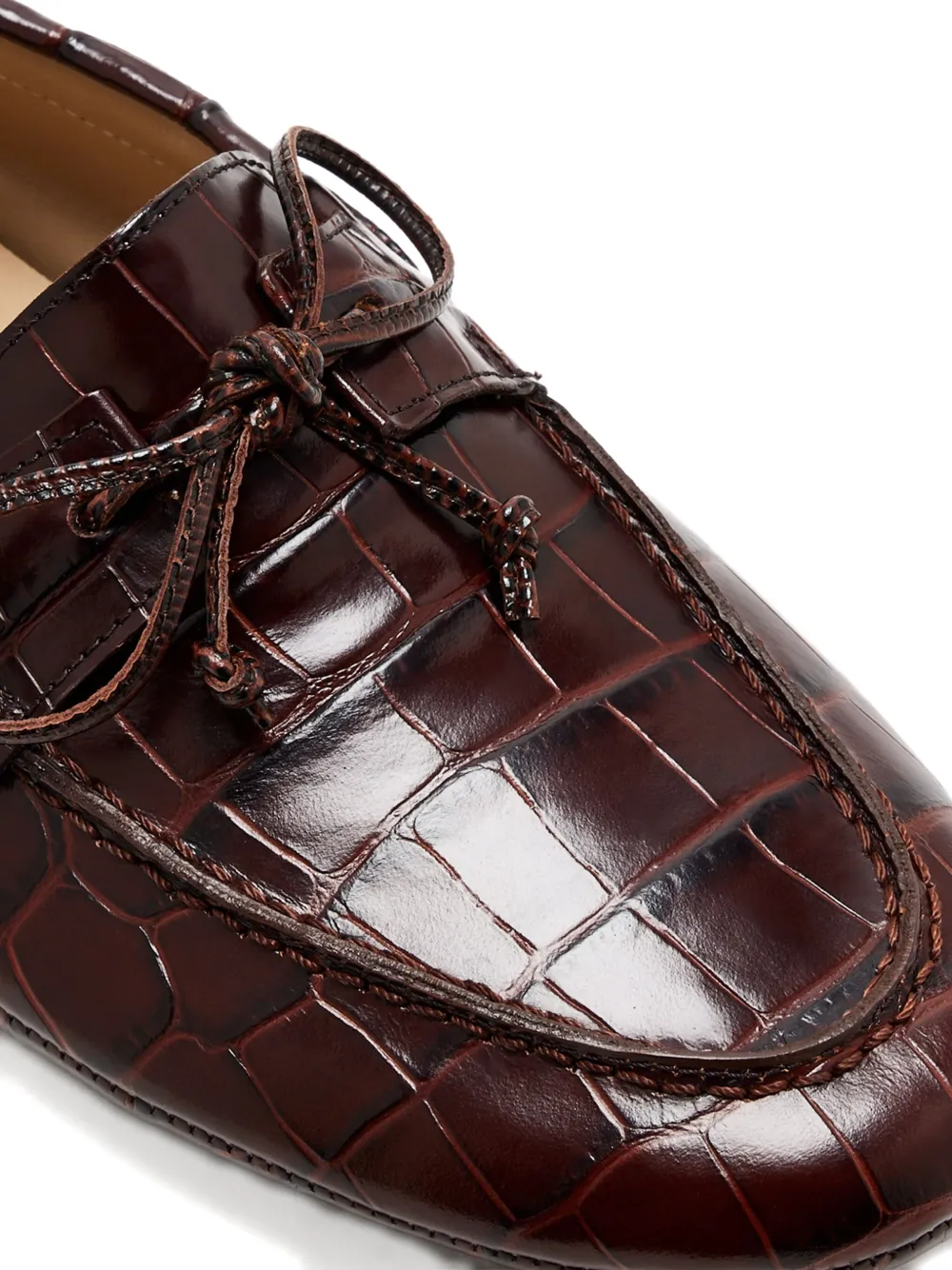 Le Monde Beryl Crocodile-effect Loafers