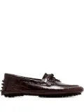 Le Monde Beryl crocodile-effect loafers - BRO COCO BROWN