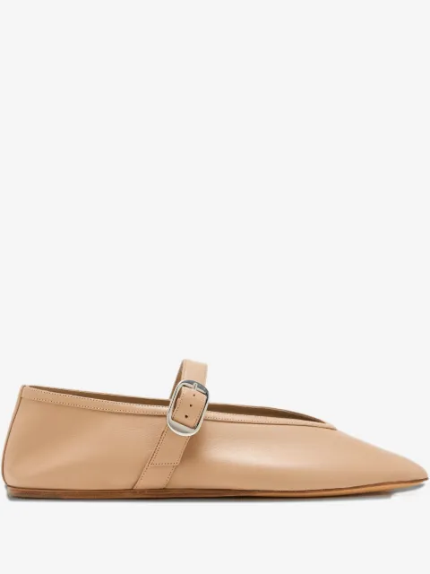 Le Monde Beryl Stella buckle-strap leather ballet flats
