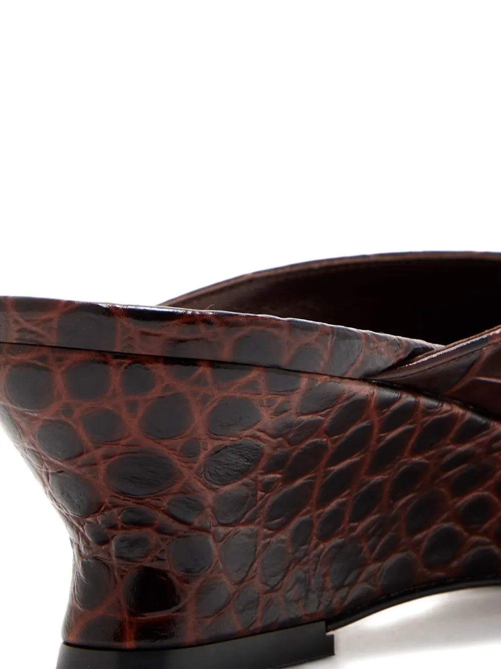 Le Monde Beryl 40mm Victoria Micro-wedge Mules In Brown