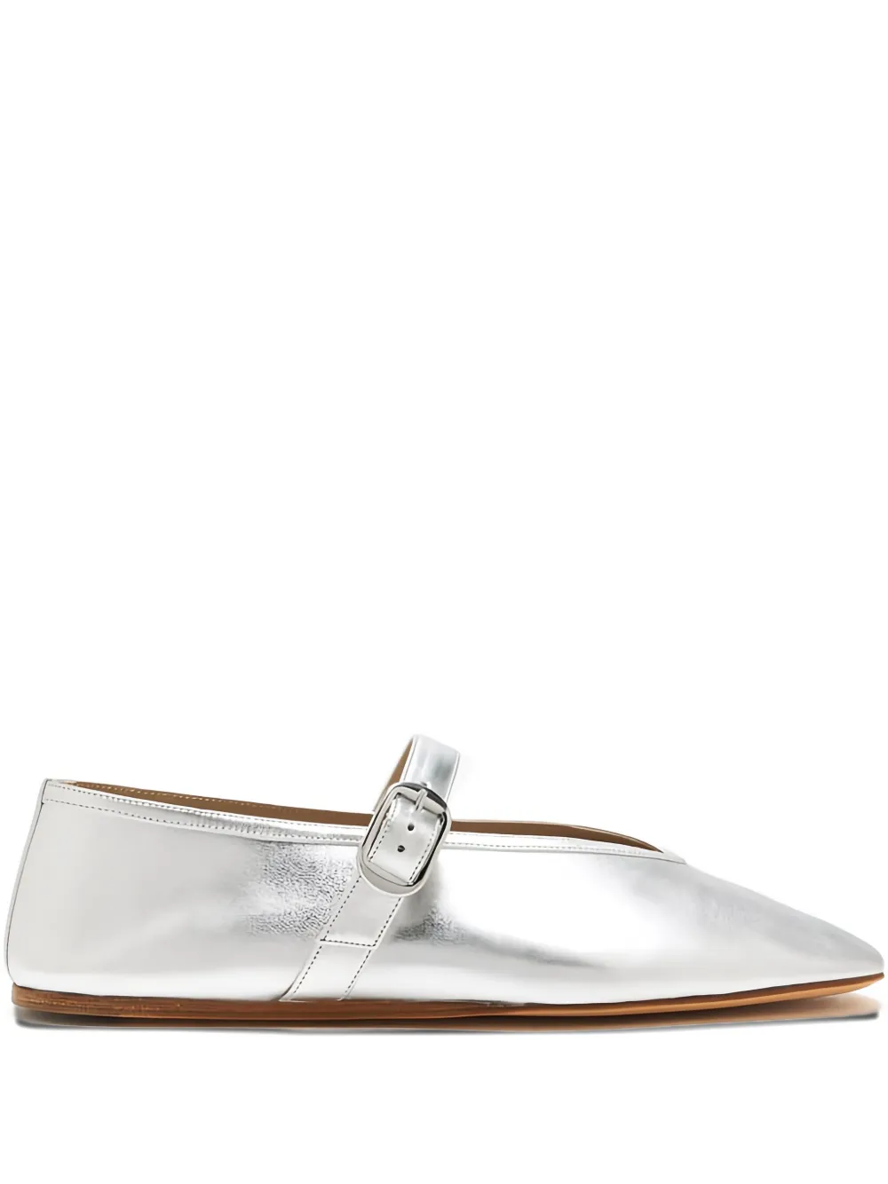 Le Monde Beryl Stella metallic-finish ballet flats Silver
