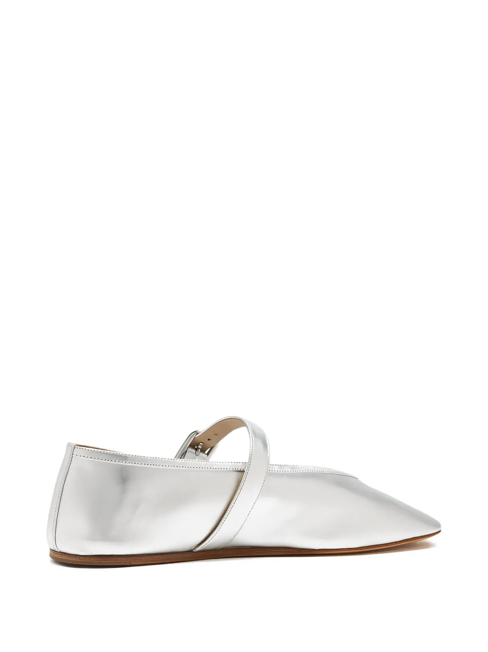 Le Monde Beryl Stella Metallic-finish Ballet Flats In Gray