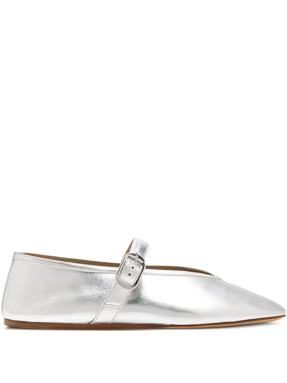 Le Monde Beryl Stella metallic-finish ballet flats Silver