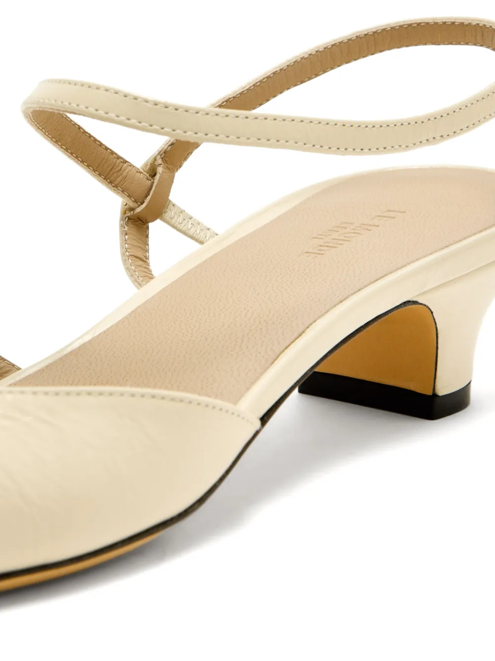 Le Monde Beryl 35mm ankle-strap heeled pumps Neutrals