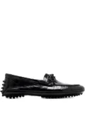 Le Monde Beryl Driver embossed moccasins - Black