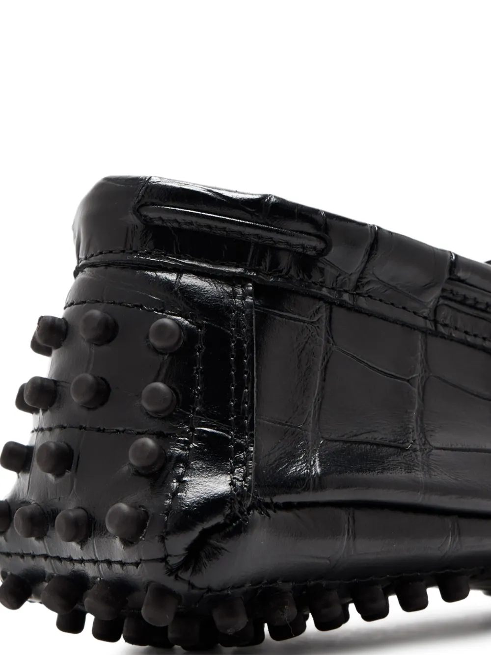 Le Monde Beryl Driver embossed moccasins Black