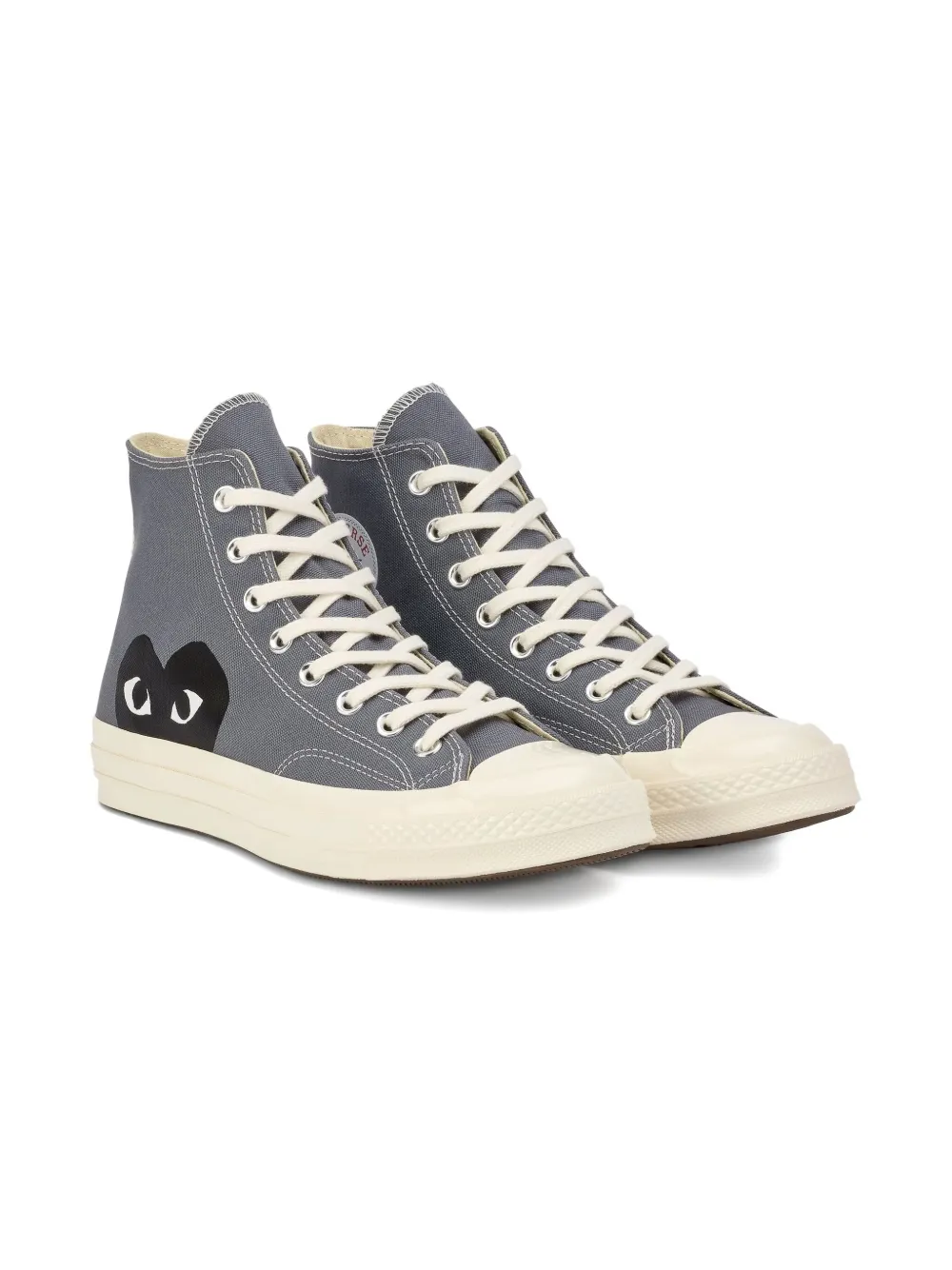 Comme Des Garçons Play x Converse Sneakers alte con logo a cuore - Grigio