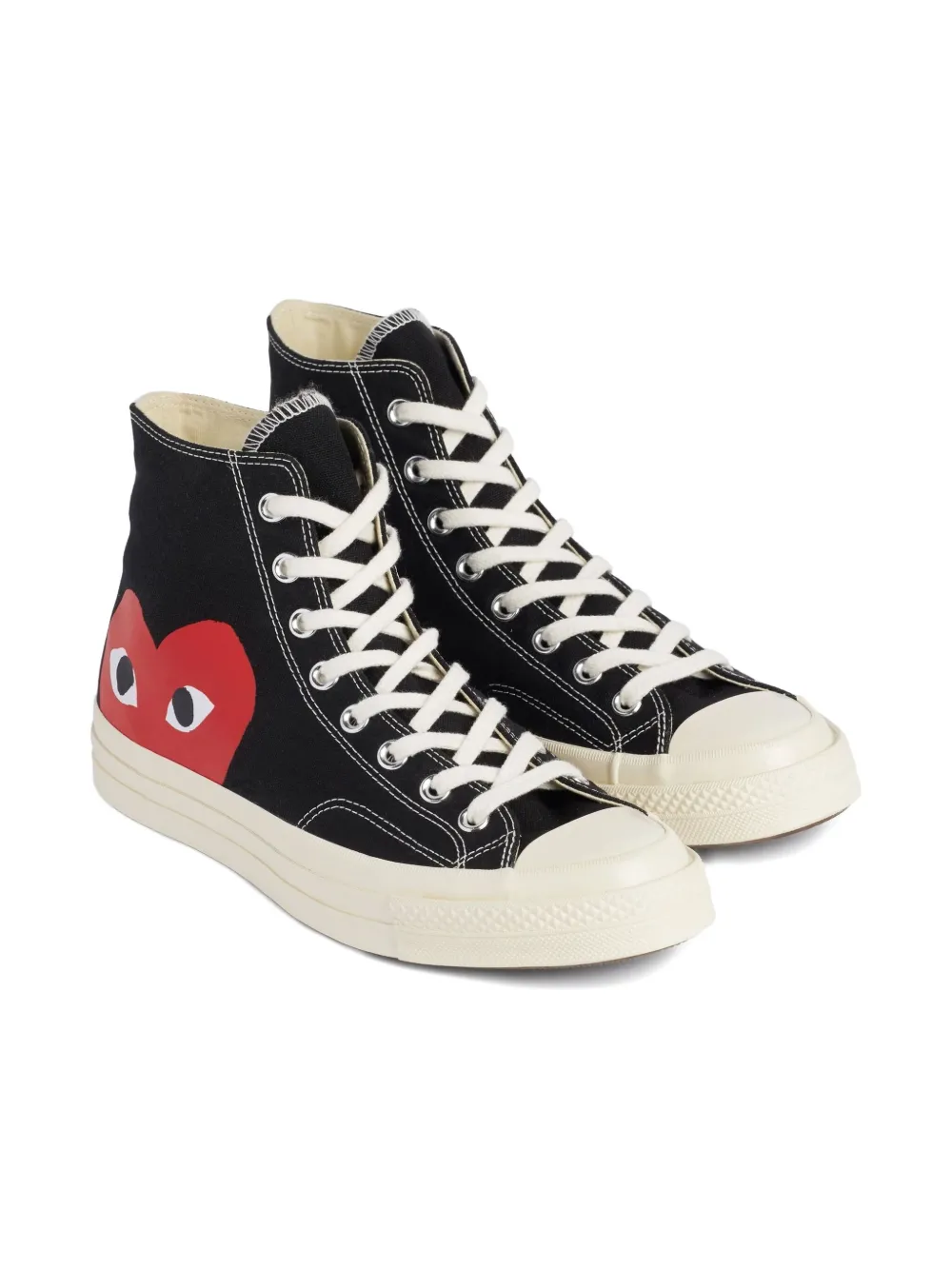 Comme Des Garçons Play x Converse Sneakers alte Chuck 70 con logo a cuore - Nero