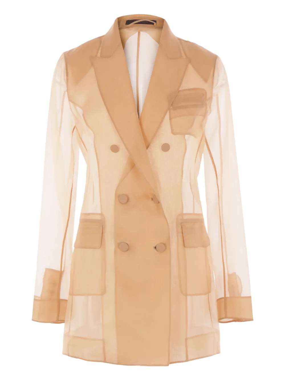 Max Mara Blazer met dubbele rij knopen Bruin