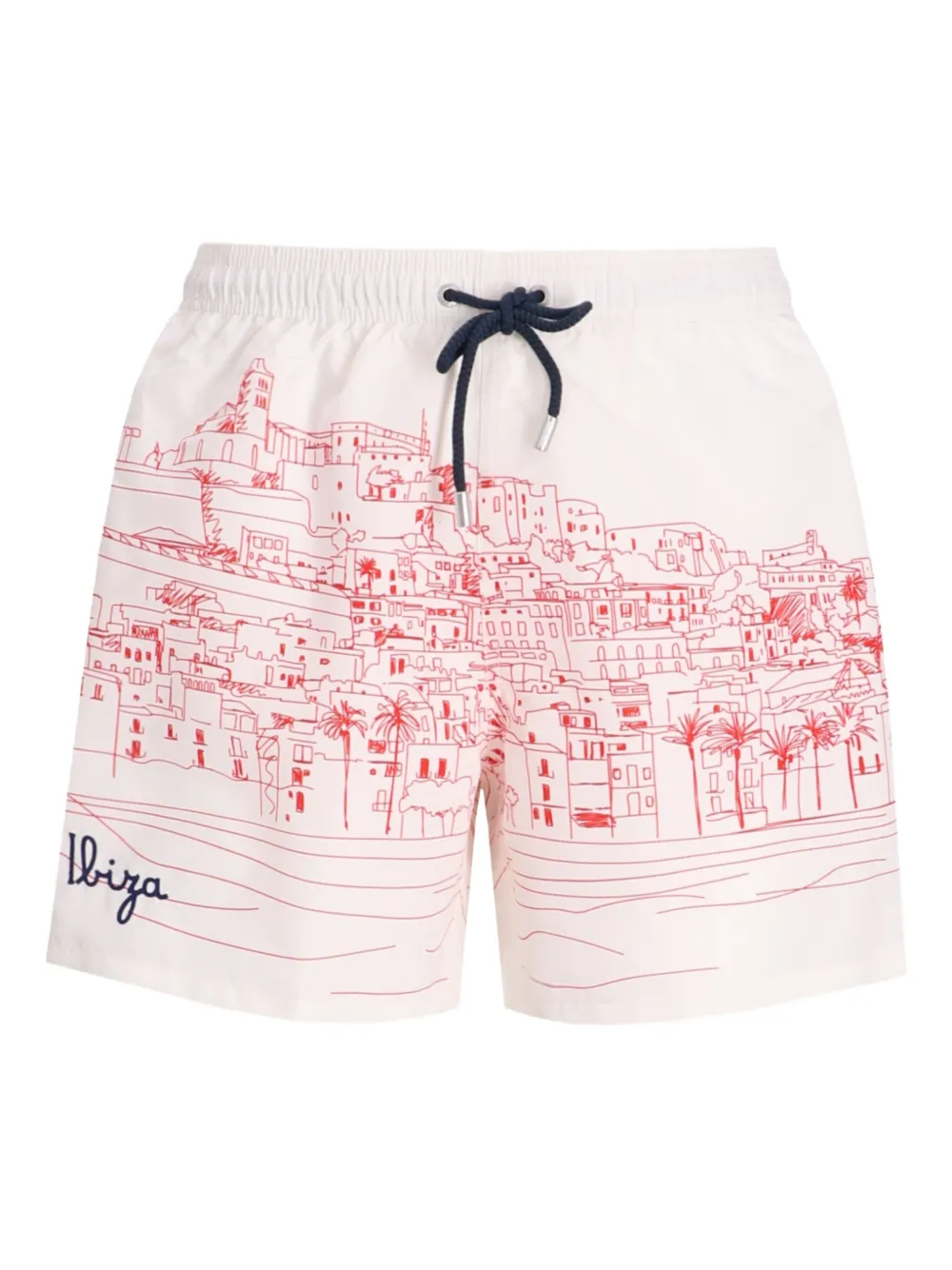 MC2 Saint Barth landscape-printed swim shorts | Pink | Image 1