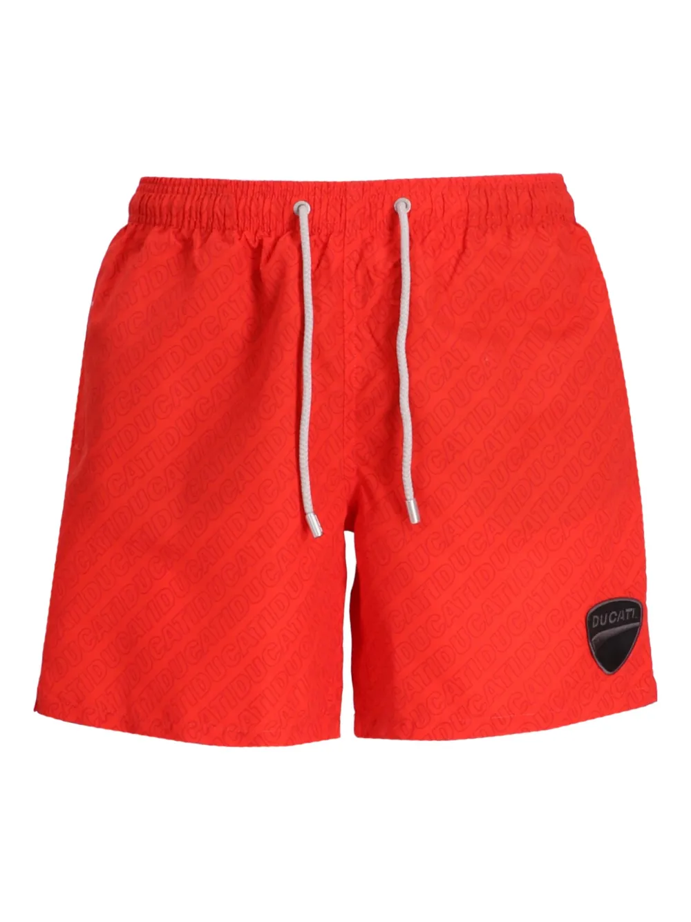 MC2 Saint Barth logo-print swim shorts | Red | Image 1