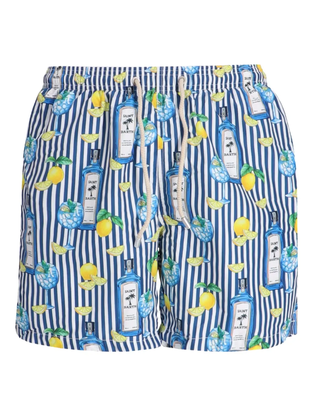 MC2 Saint Barth Gestreepte zwembroek Blauw