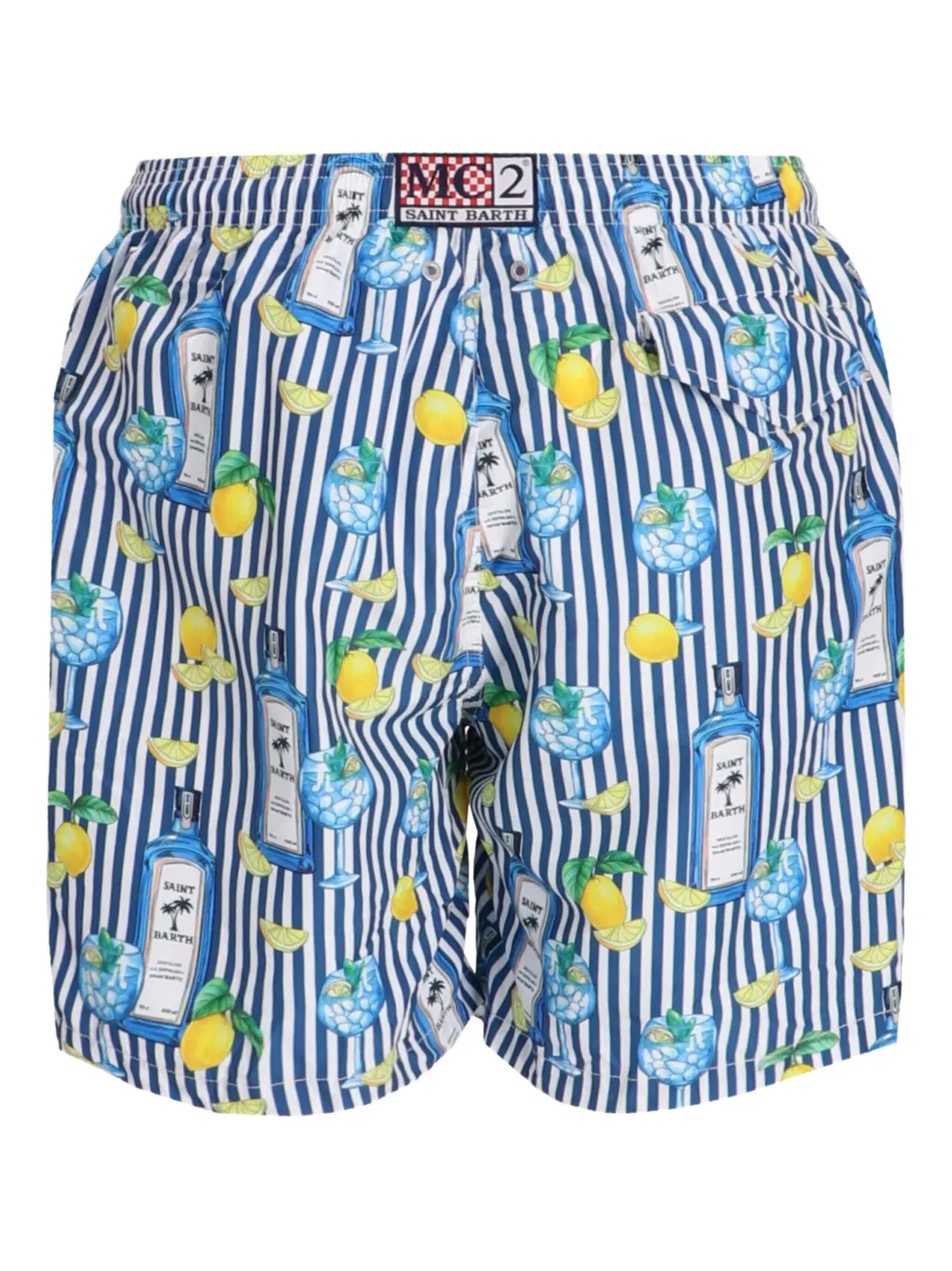 MC2 Saint Barth Gestreepte zwembroek Blauw