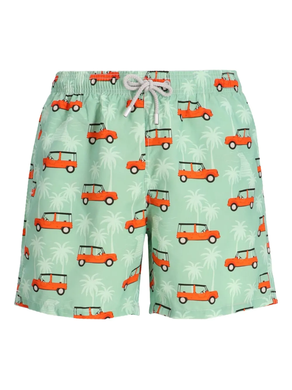 MC2 Saint Barth Zwembroek met grafische print Groen