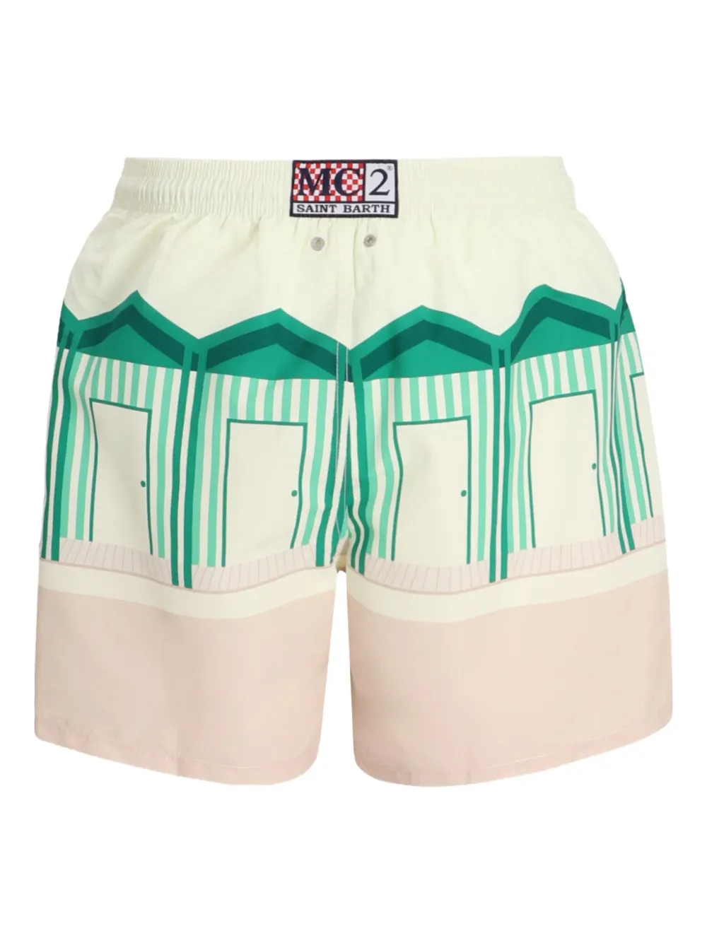 MC2 Saint Barth Zwembroek met print Beige