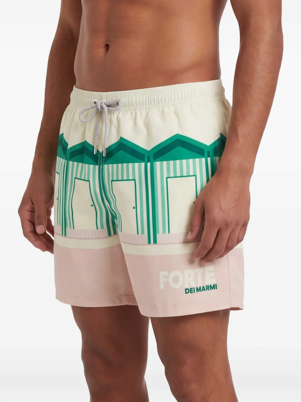 MC2 Saint Barth Zwembroek met print Beige