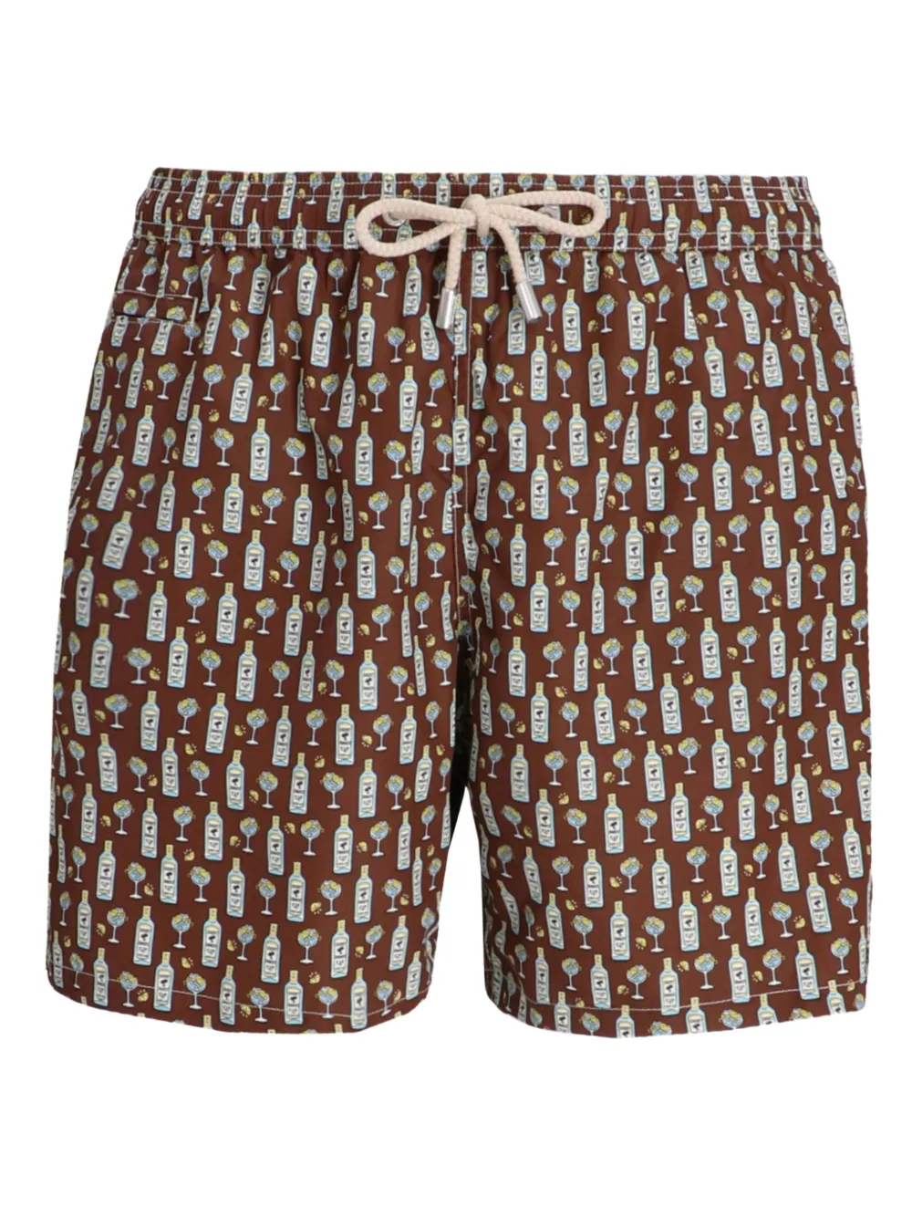 MC2 Saint Barth Zwembroek met print Bruin