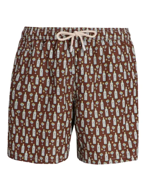 MC2 Saint Barth bottle-print swim shorts