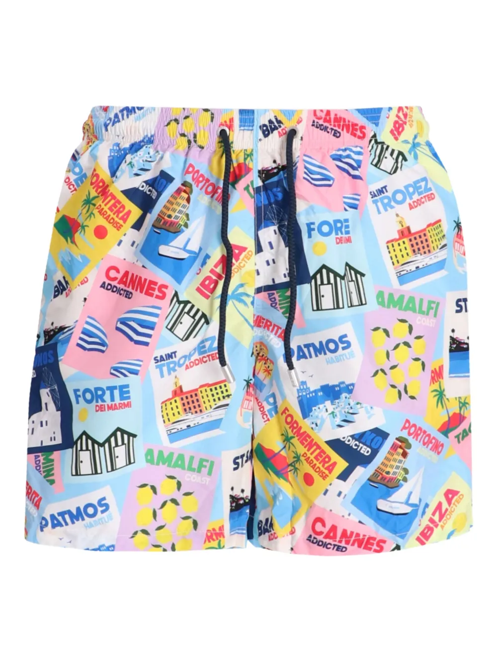 MC2 Saint Barth graphic-print swim shorts | Blue | Image 1