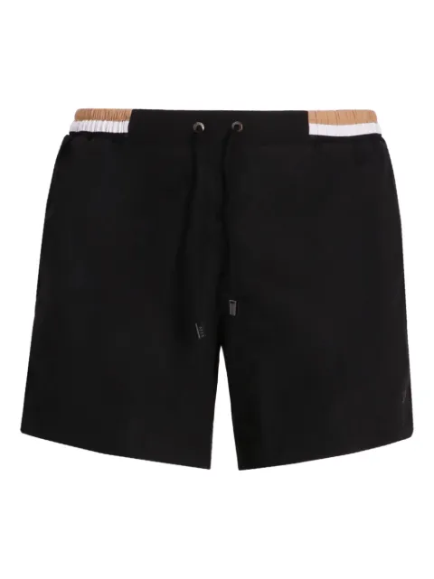 BOSS drawstring-waist swim shorts