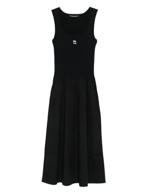 Karl Lagerfeld ribbed-knit midi dress