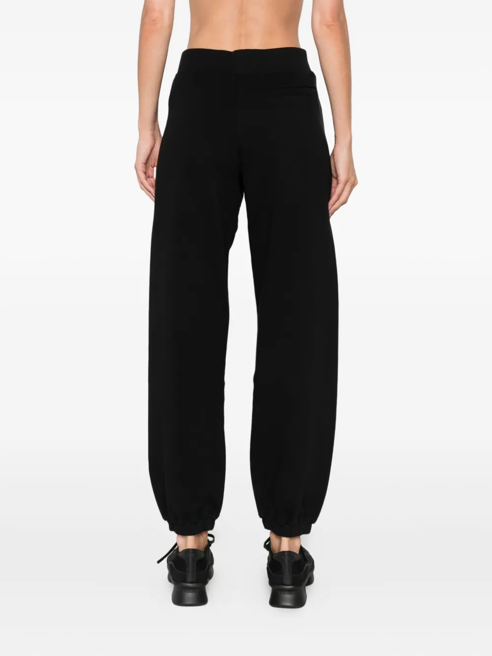 Karl Lagerfeld floral-embroidered sweatpants Zwart